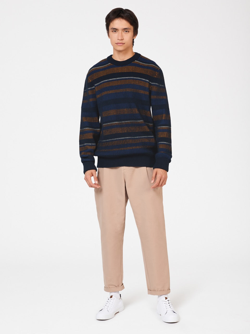 Knitwear Ben Sherman B by Ben Sherman Stripe Bleu Marine | RFU-87601674